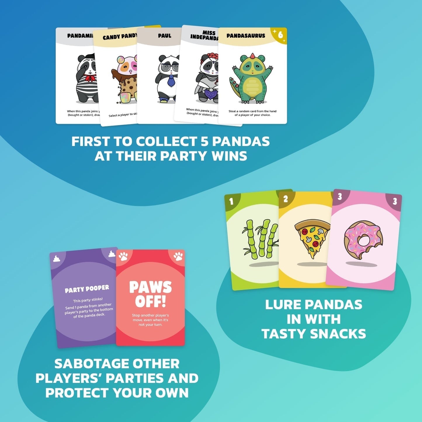 Panda Party Game + Halloween Booster Bundle of Four